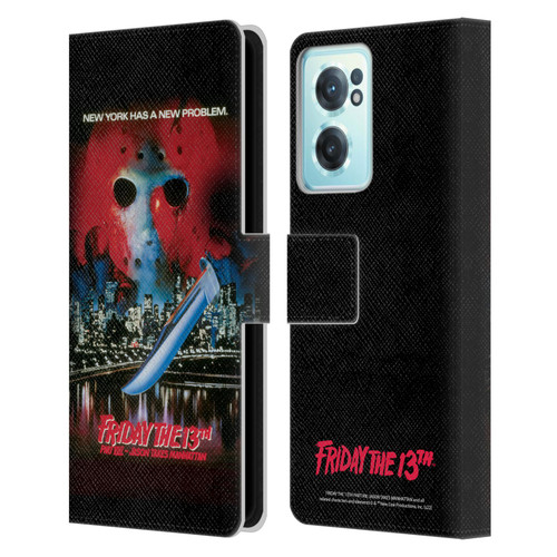 Friday the 13th Part VIII Jason Takes Manhattan Graphics Key Art Leather Book Wallet Case Cover For OnePlus Nord CE 2 5G
