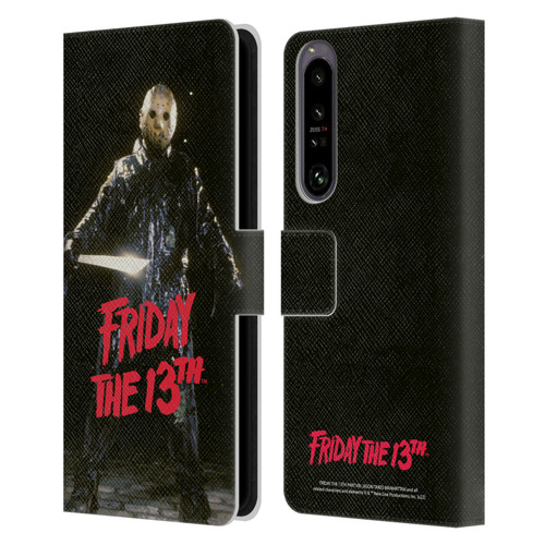 Friday the 13th Part VIII Jason Takes Manhattan Graphics Jason Voorhees Leather Book Wallet Case Cover For Sony Xperia 1 IV