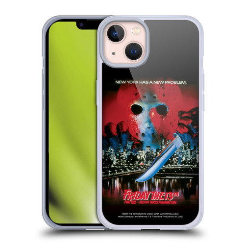 Friday the 13th Part VIII Jason Takes Manhattan Graphics Key Art Soft Gel Case for Apple iPhone 13