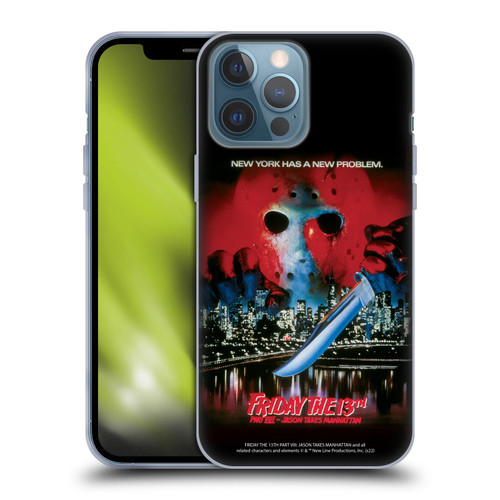 Friday the 13th Part VIII Jason Takes Manhattan Graphics Key Art Soft Gel Case for Apple iPhone 13 Pro Max