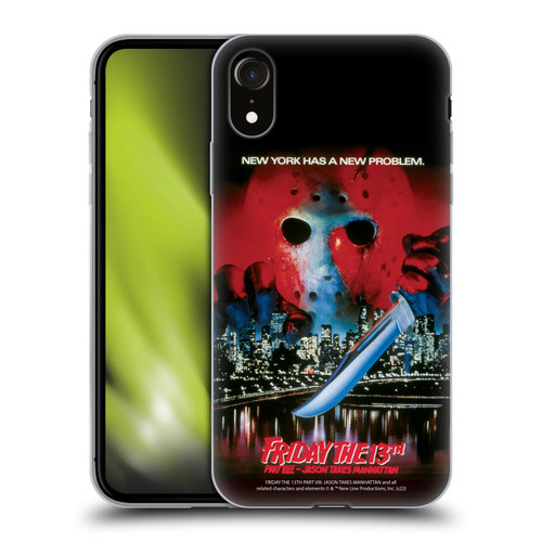 Friday the 13th Part VIII Jason Takes Manhattan Graphics Key Art Soft Gel Case for Apple iPhone XR
