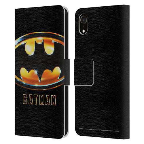 Batman (1989) Key Art Poster Leather Book Wallet Case Cover For Apple iPhone XR