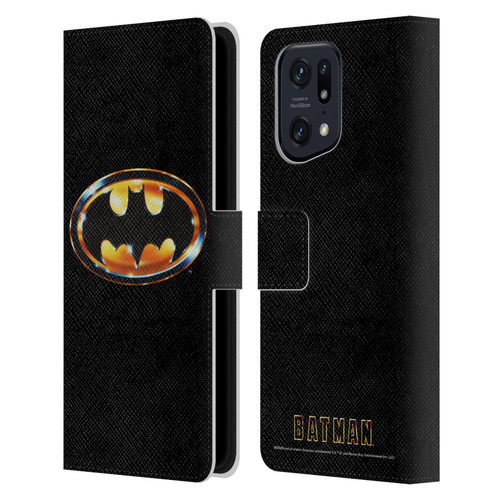 Batman (1989) Key Art Logo Leather Book Wallet Case Cover For OPPO Find X5 Pro
