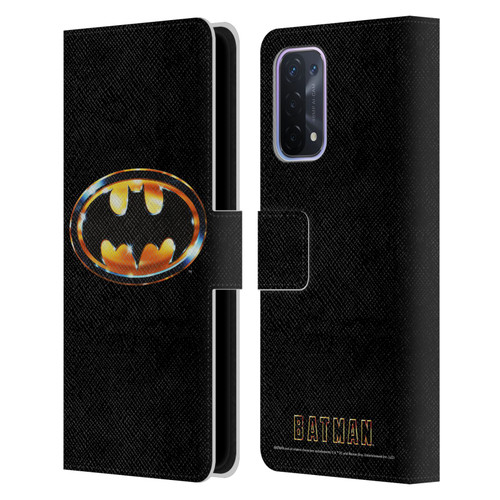Batman (1989) Key Art Logo Leather Book Wallet Case Cover For OPPO A54 5G