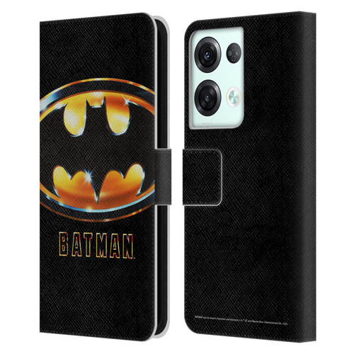 Batman (1989) Key Art Poster Leather Book Wallet Case Cover For OPPO Reno8 Pro