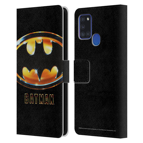 Batman (1989) Key Art Poster Leather Book Wallet Case Cover For Samsung Galaxy A21s (2020)