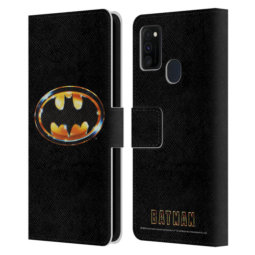 Batman (1989) Key Art Logo Leather Book Wallet Case Cover For Samsung Galaxy M30s (2019)/M21 (2020)