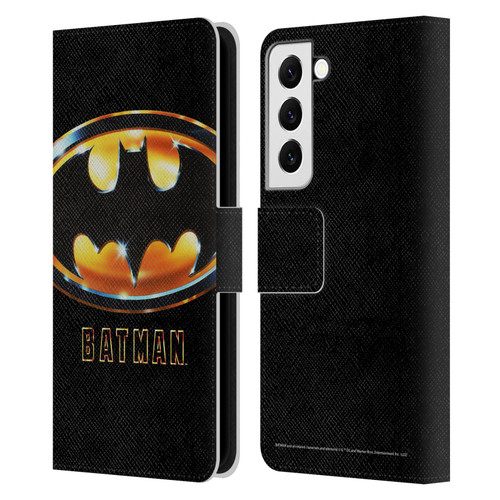 Batman (1989) Key Art Poster Leather Book Wallet Case Cover For Samsung Galaxy S22 5G