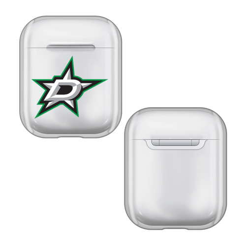 NHL Team Logo 1 Dallas Stars Clear Hard Crystal Cover Case for Apple AirPods 1 1st Gen / 2 2nd Gen Charging Case