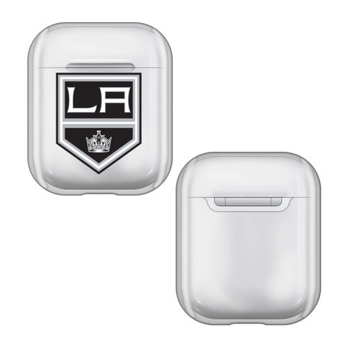 NHL Team Logo 1 Los Angeles Kings Clear Hard Crystal Cover Case for Apple AirPods 1 1st Gen / 2 2nd Gen Charging Case