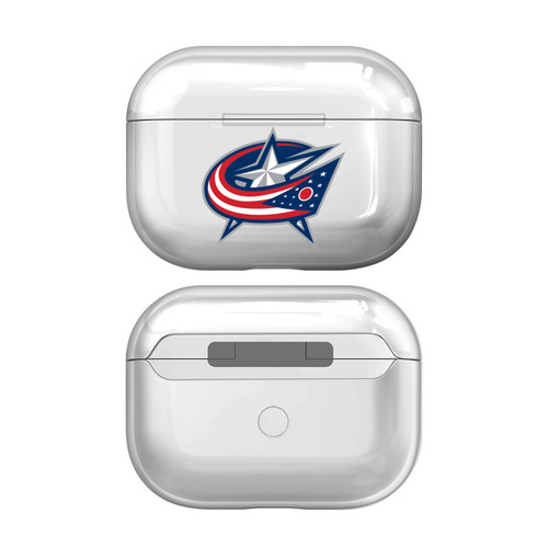 NHL Team Logo 1 Columbus Blue Jackets Clear Hard Crystal Cover Case for Apple AirPods Pro Charging Case