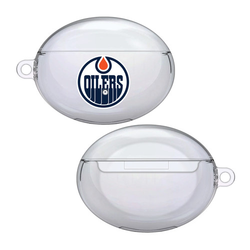 NHL Team Logo 1 Edmonton Oilers Clear Hard Crystal Cover Case for Huawei Freebuds 4