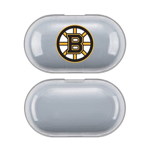 NHL Team Logo 1 Boston Bruins Clear Hard Crystal Cover Case for Samsung Galaxy Buds / Buds Plus
