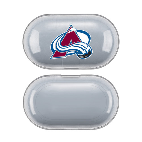 NHL Team Logo 1 Colorado Avalanche Clear Hard Crystal Cover Case for Samsung Galaxy Buds / Buds Plus