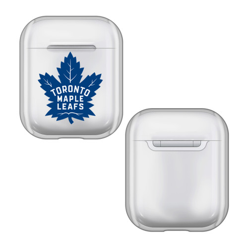 NHL Team Logo Toronto Maple Leafs Clear Hard Crystal Cover Case for Apple AirPods 1 1st Gen / 2 2nd Gen Charging Case