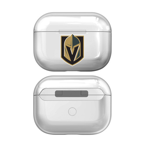 NHL Team Logo Vegas Golden Knights Clear Hard Crystal Cover Case for Apple AirPods Pro Charging Case