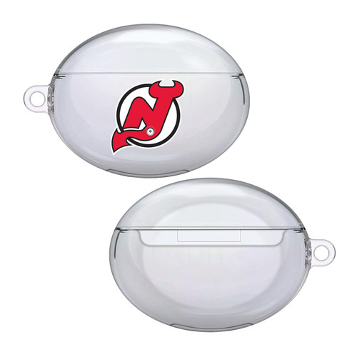 NHL Team Logo New Jersey Devils Clear Hard Crystal Cover Case for Huawei Freebuds 4