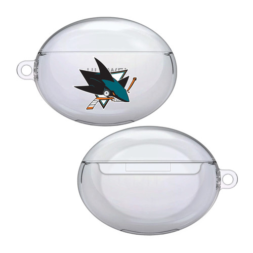 NHL Team Logo San Jose Sharks Clear Hard Crystal Cover Case for Huawei Freebuds 4