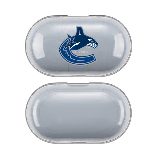 NHL Team Logo Vancouver Canucks Clear Hard Crystal Cover Case for Samsung Galaxy Buds / Buds Plus