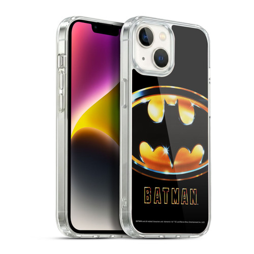 Batman (1989) Key Art Poster Soft Gel Case for Apple iPhone 14