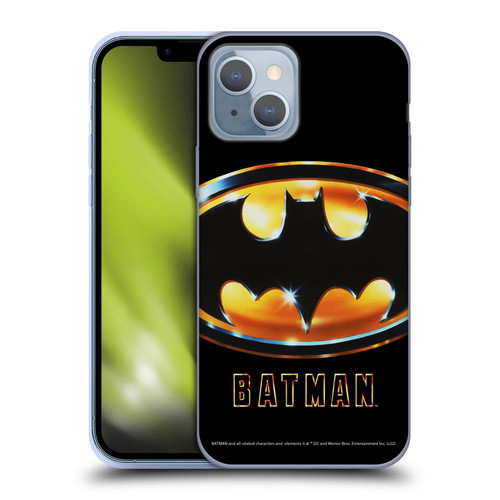 Batman (1989) Key Art Poster Soft Gel Case for Apple iPhone 14