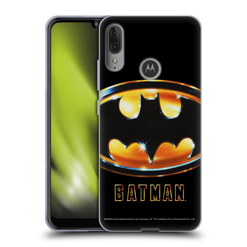 Batman (1989) Key Art Poster Soft Gel Case for Motorola Moto E6 Plus