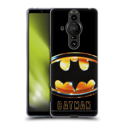 Batman (1989) Key Art Poster Soft Gel Case for Sony Xperia Pro-I