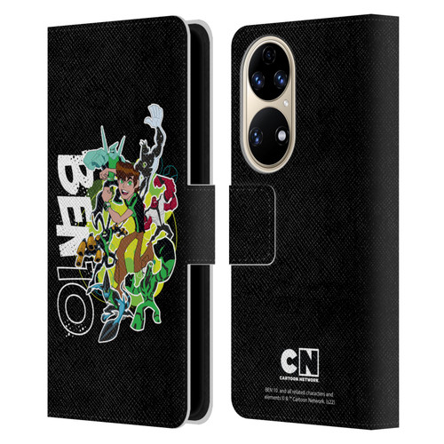 Ben 10: Omniverse Graphics Character Art Leather Book Wallet Case Cover For Huawei P50