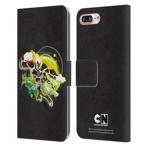 Ben 10: Omniverse Graphics Heatblast Leather Book Wallet Case Cover For Apple iPhone 7 Plus / iPhone 8 Plus