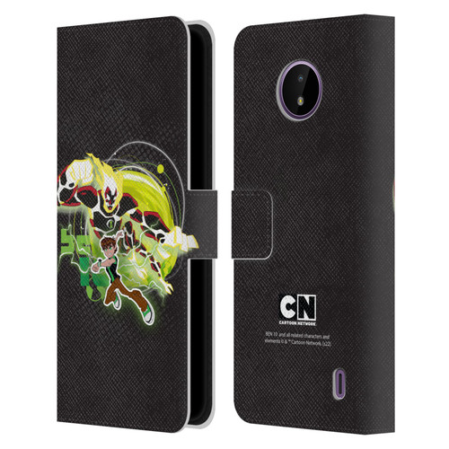 Ben 10: Omniverse Graphics Heatblast Leather Book Wallet Case Cover For Nokia C10 / C20