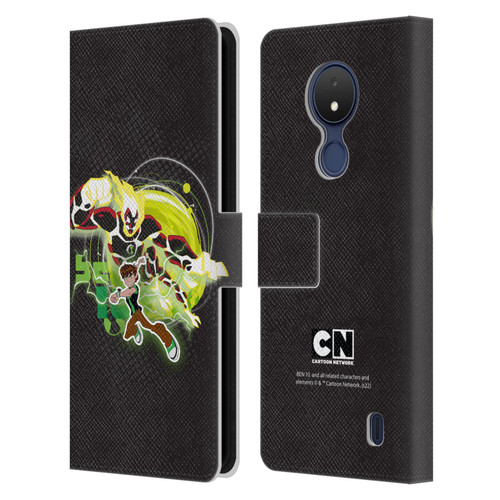 Ben 10: Omniverse Graphics Heatblast Leather Book Wallet Case Cover For Nokia C21