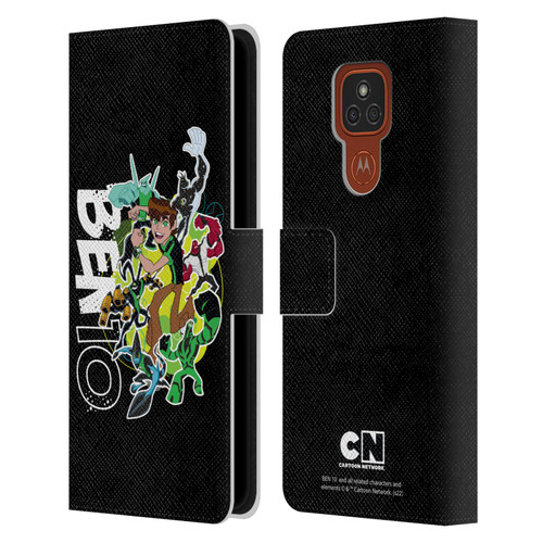 Ben 10: Omniverse Graphics Character Art Leather Book Wallet Case Cover For Motorola Moto E7 Plus
