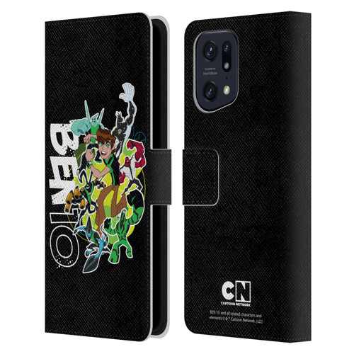 Ben 10: Omniverse Graphics Character Art Leather Book Wallet Case Cover For OPPO Find X5