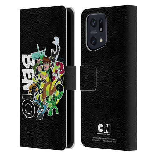 Ben 10: Omniverse Graphics Character Art Leather Book Wallet Case Cover For OPPO Find X5 Pro