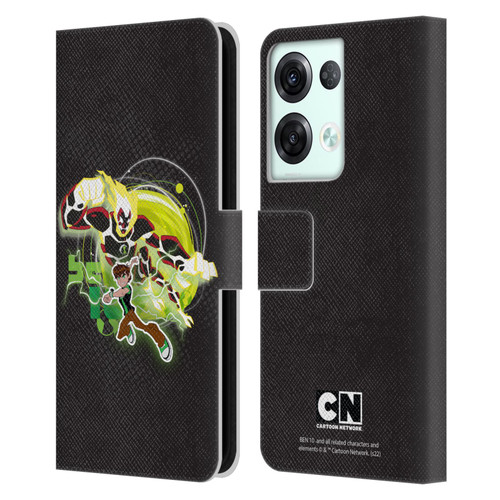 Ben 10: Omniverse Graphics Heatblast Leather Book Wallet Case Cover For OPPO Reno8 Pro