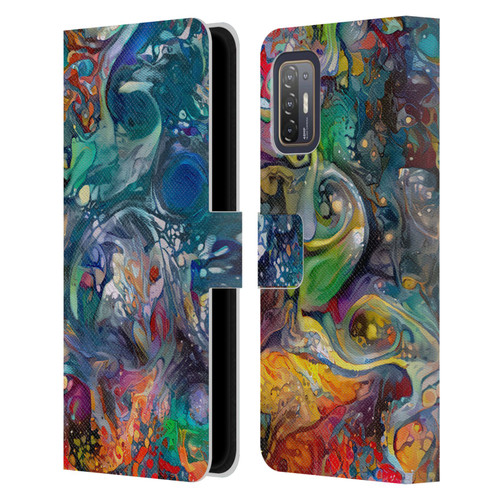 Cosmo18 Jupiter Fantasy Bloom Leather Book Wallet Case Cover For HTC Desire 21 Pro 5G