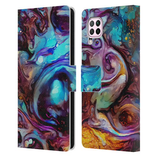Cosmo18 Jupiter Fantasy Indigo Leather Book Wallet Case Cover For Huawei Nova 6 SE / P40 Lite