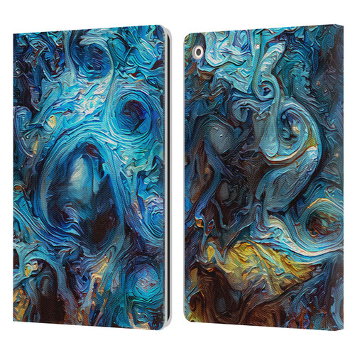 Cosmo18 Jupiter Fantasy Blue Leather Book Wallet Case Cover For Apple iPad 10.2 2019/2020/2021