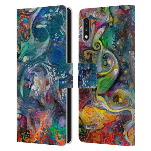 Cosmo18 Jupiter Fantasy Bloom Leather Book Wallet Case Cover For LG K22