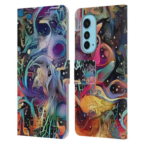 Cosmo18 Jupiter Fantasy Decorative Leather Book Wallet Case Cover For Motorola Edge (2022)