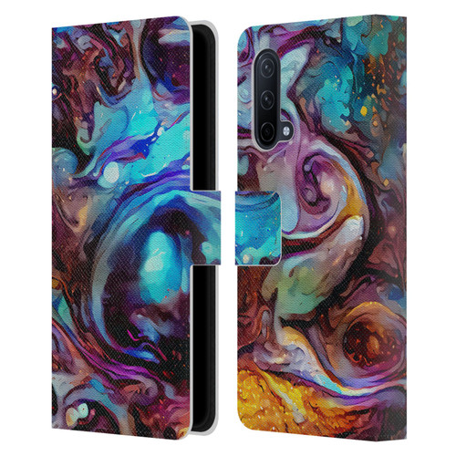 Cosmo18 Jupiter Fantasy Indigo Leather Book Wallet Case Cover For OnePlus Nord CE 5G