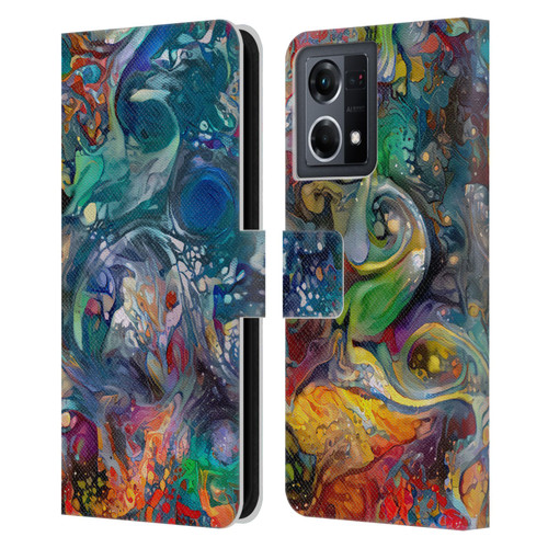 Cosmo18 Jupiter Fantasy Bloom Leather Book Wallet Case Cover For OPPO Reno8 4G