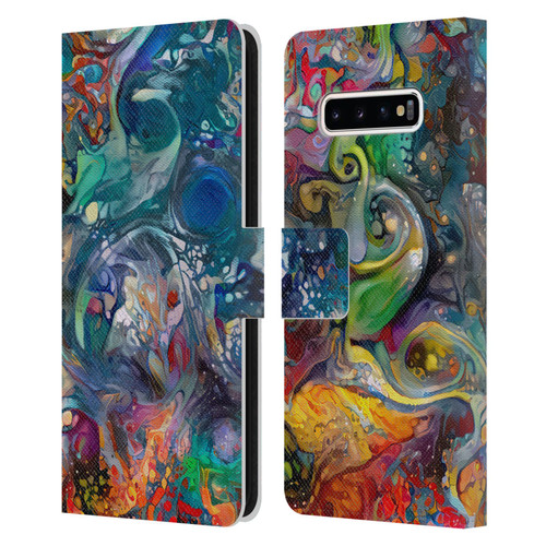 Cosmo18 Jupiter Fantasy Bloom Leather Book Wallet Case Cover For Samsung Galaxy S10+ / S10 Plus