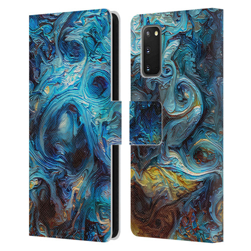 Cosmo18 Jupiter Fantasy Blue Leather Book Wallet Case Cover For Samsung Galaxy S20 / S20 5G