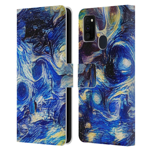 Cosmo18 Jupiter Fantasy Starry Leather Book Wallet Case Cover For Samsung Galaxy M30s (2019)/M21 (2020)