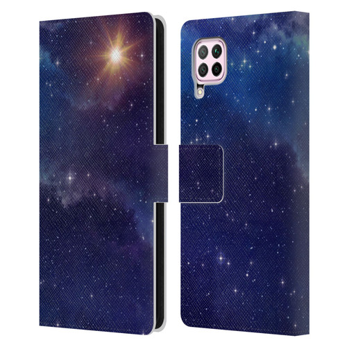 Cosmo18 Space 2 Shine Leather Book Wallet Case Cover For Huawei Nova 6 SE / P40 Lite