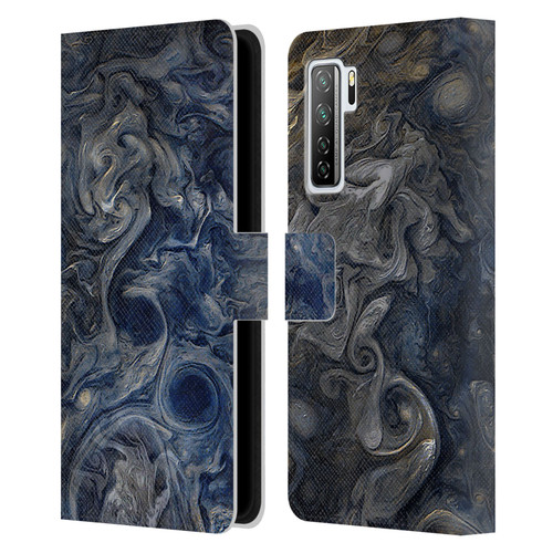Cosmo18 Space 2 Blues Leather Book Wallet Case Cover For Huawei Nova 7 SE/P40 Lite 5G