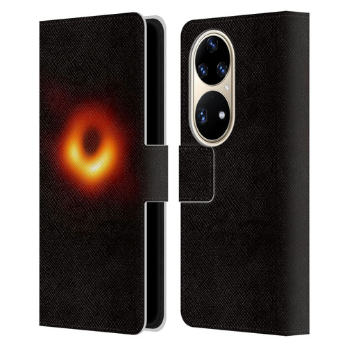 Cosmo18 Space 2 Black Hole Leather Book Wallet Case Cover For Huawei P50 Pro