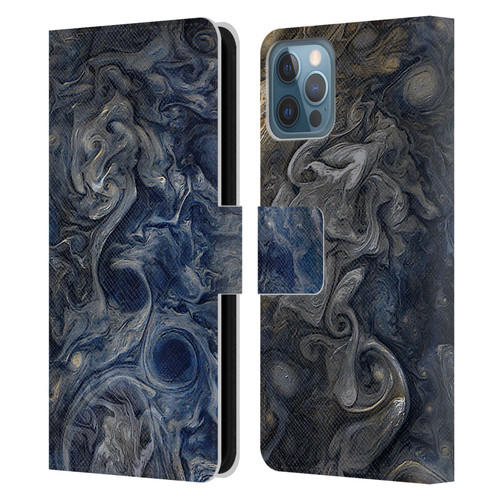 Cosmo18 Space 2 Blues Leather Book Wallet Case Cover For Apple iPhone 12 / iPhone 12 Pro