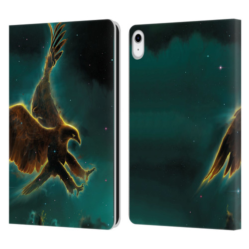 Vincent Hie Animals Eagle Galaxy Leather Book Wallet Case Cover For Apple iPad 10.9 (2022)